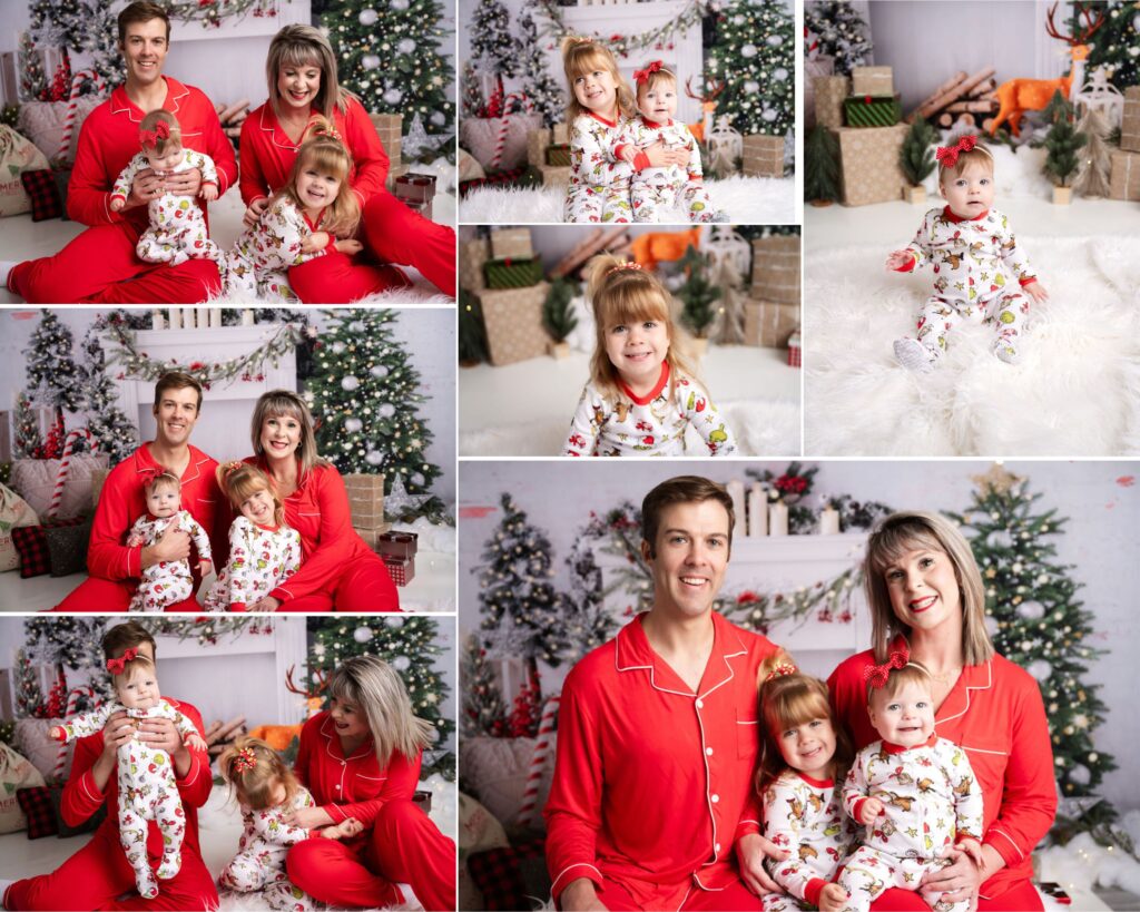 Family-Christmas-Mini-Session-Pajamas-Mom-Dad-Daughters