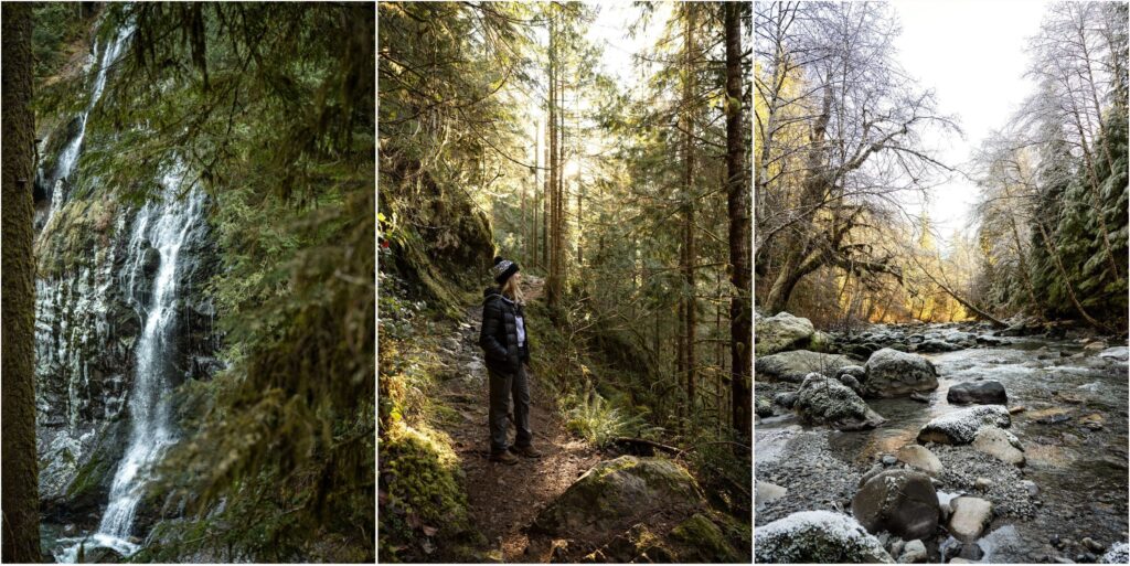 Hike-Boulder-River-Woman-Happy
