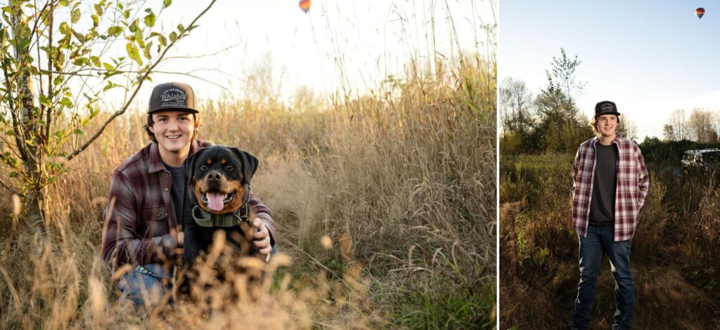 Senior-High-School-Male-River-Field-Golden-Hour-Dog-Truck