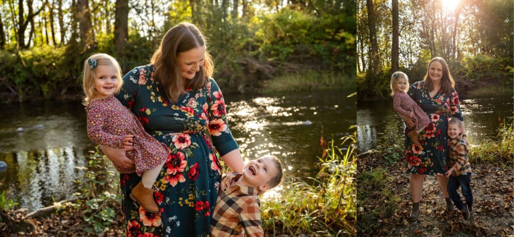 Lake-Stevens-Family-Fall-Mom-Daughter-son-Pictures-River