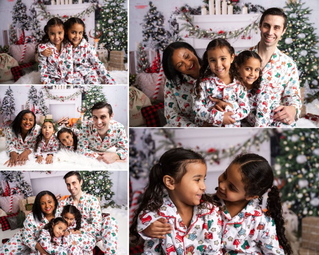 Family-Christmas-Mini-Session-Pajamas-Mom-Dad-Daughters