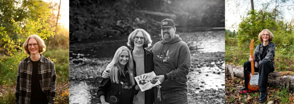 High-school-male-river-guitar-black-and-white-color-pictures-parents-kindergarten-graduation-cap