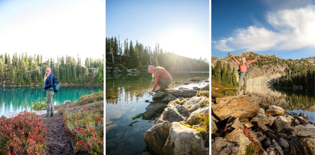 Lake-Minotaur-Trailhead-Woman-water-chelan