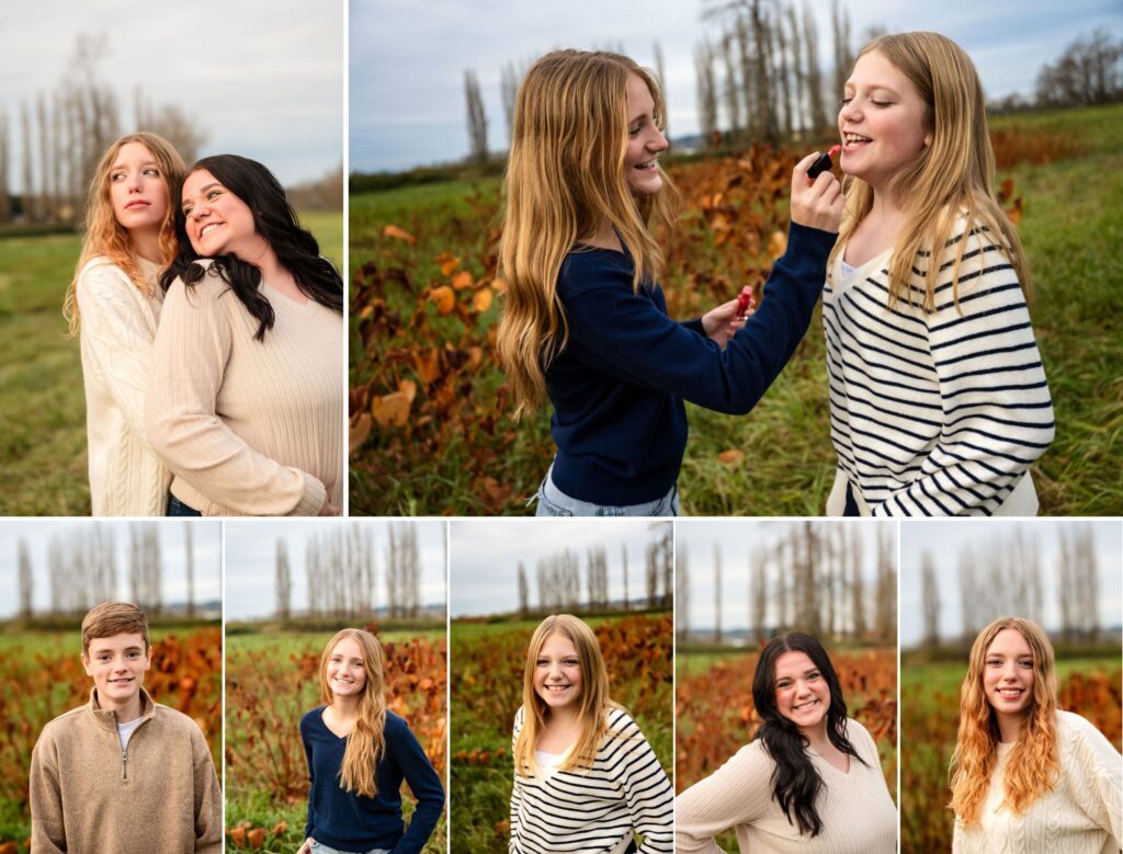 Open-field-family-5-kids-mom-dad-siblings-funny-fall-November